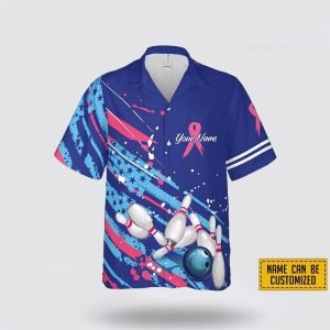 Custom Name Breast Cancer Bowling Pattern Bowling&hellip;