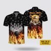 Custom Name Skull Hello Darkness My Old Friend Bowling Jersey Shirt – Perfect Gift for Bowling Fans