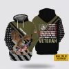 Custom Name Rank United State Army Veterinary Corps EST Army 1775 All Over Print 3D Hoodie – For Military Personnel
