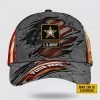 Custom Name US Army Camouflage Pattern Baseball Cap – Gift For Military Personnel