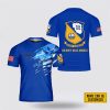 Custom Name US Navy Blue Angels All Over Print 3D T Shirt – T Shirt Gift For Navy Soldiers