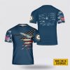 Custom Name US Navy Pilot Wing All Over Print 3D T Shirt – Gifts For Navy Military Personnel