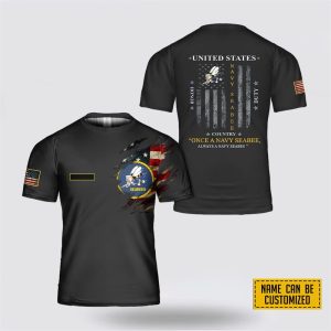 Custom Name US Navy Seabee All Over&hellip;