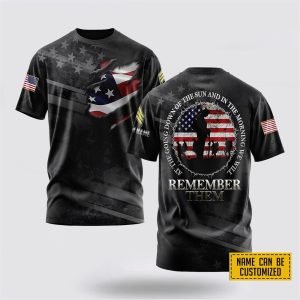 Customized US Army 3D T Shirt At&hellip;