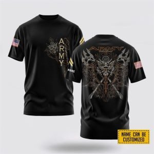Customized US Army 3D T Shirt Axes&hellip;