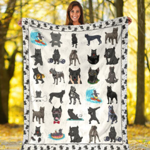 Cute Cane Corso Fleece Throw Blanket –&hellip;