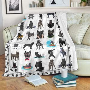 Cute Cane Corso Fleece Throw Blanket –&hellip;