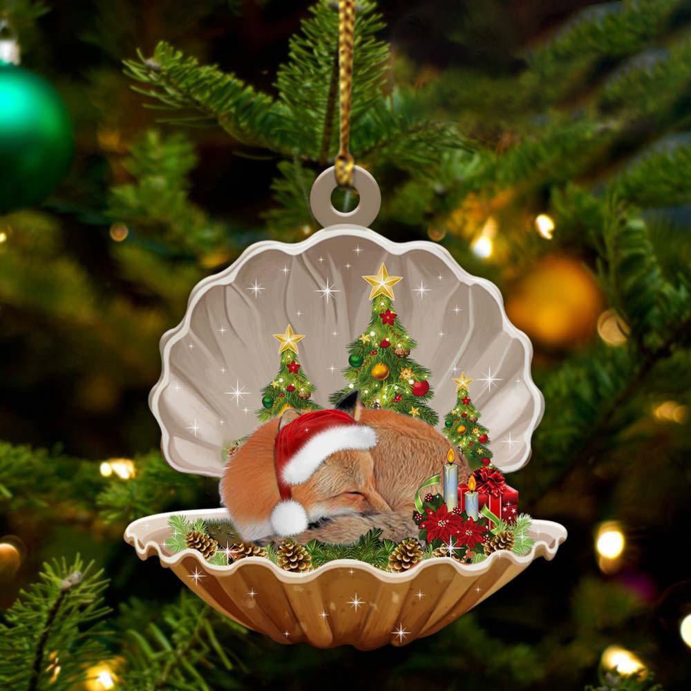 Cute Fox Sleeping In Pearl Dog Christmas Ornament Flat ,Christmas Shape Ornament, Happy Christmas Ornament Cute Fox Sleeping In Pearl Dog Christmas Ornament Flat ,Christmas Shape Ornament, Happy Christmas Ornament