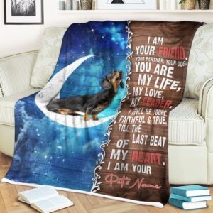 Dachshund Is Your Friend Fleece Throw Blanket&hellip;