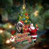 Dobermann Pinscher-Xmas Bandana Hanging Christmas Plastic Hanging Ornament – Gifts For Dog Lovers