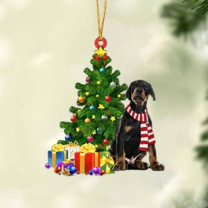 Dobermann Pinscher-Christmas Star Hanging Christmas Plastic Hanging&hellip;