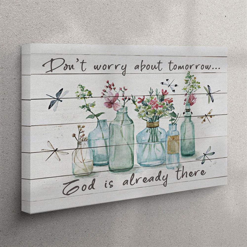 Don’t Worry About Tomorrow Canvas Wall Art – Christian Wall Art Canvas
