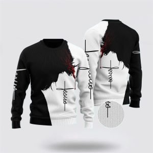 Easter Jesus Ugly Christmas Sweater For Men&hellip;