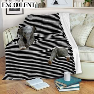 Elephant Back White Fleece Throw Blanket –&hellip;