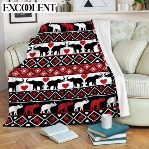 Elephant Brocade Fleece Throw Blanket – Soft&hellip;