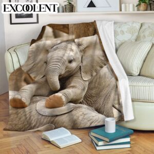 Elephant Cute Baby Fleece Throw Blanket –&hellip;