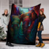 Elephant Family Happy Fleece Throw Blanket – Throw Blankets For Couch – Best Blanket For All Seasons Elephant Family Happy Fleece Throw Blanket – Throw Blankets For Couch – Best Blanket For All Seasons