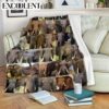 Elephant Floral And Animal Seamless Pattern Fleece Throw Blanket – Soft And Cozy Blanket – Best Weighted Blanket For Adults