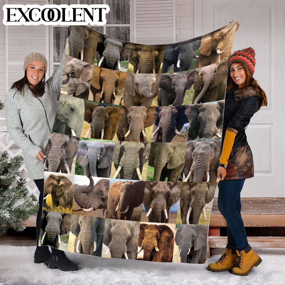 Elephant Face Shape Fleece Throw Blanket – Soft And Cozy Blanket – Best Weighted Blanket For Adults