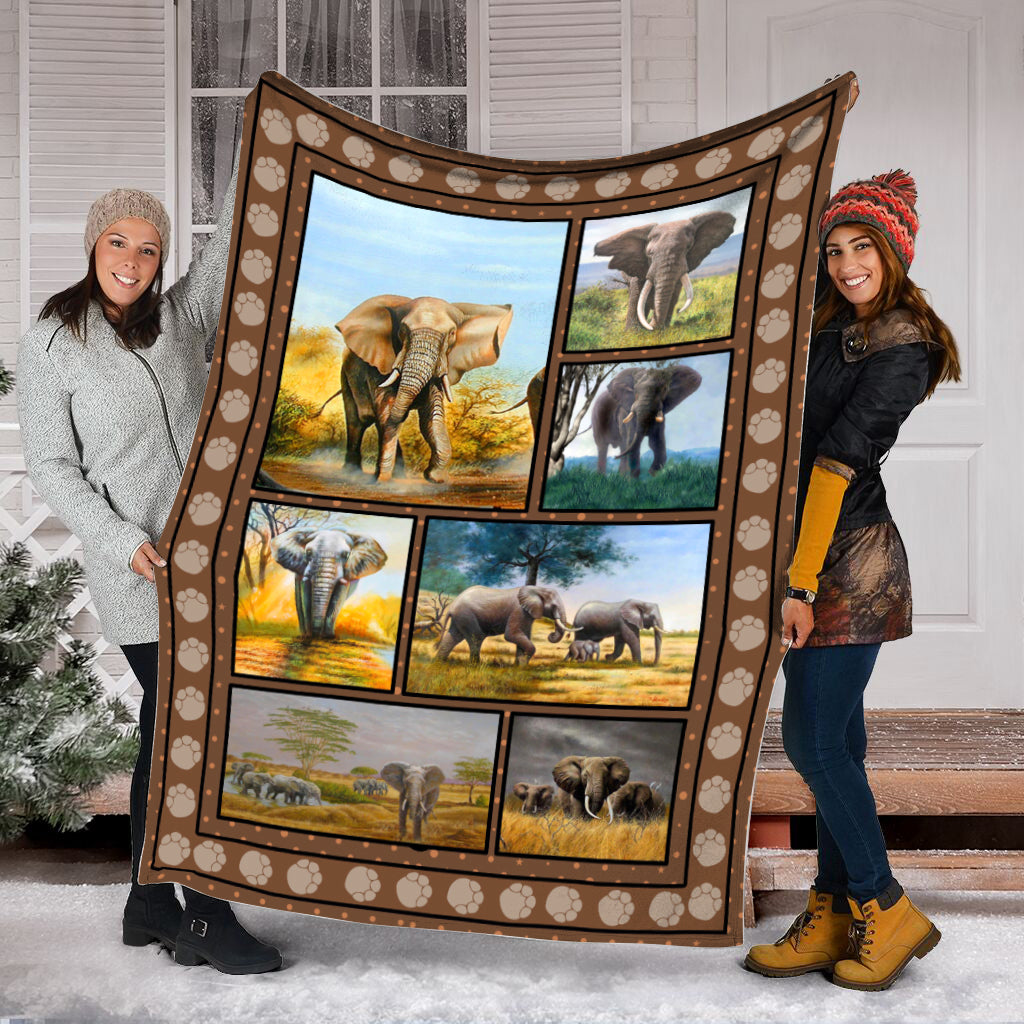 Elephant In The Meadow Art Fleece Throw Blanket – Throw Blankets For Couch – Best Blanket For All Seasons Elephant In The Meadow Art Fleece Throw Blanket – Throw Blankets For Couch – Best Blanket For All Seasons