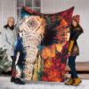 Elephant Indian Fleece Throw Blanket – Throw Blankets For Couch – Best Blanket For All Seasons