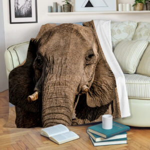 Elephant Shortcut Fleece Throw Blanket – Throw&hellip;