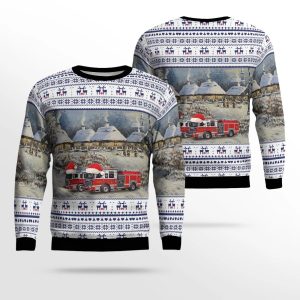 Elizabeth, NJ, Elizabeth Fire Department AOP Ugly Sweater – Gifts For Firefighters In Elizabeth, NJ