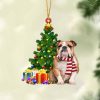English Bulldog Christmas Tree&Dog Hanging Christmas Plastic Hanging Ornament English Bulldog Christmas Tree&Dog Hanging Christmas Plastic Hanging Ornament