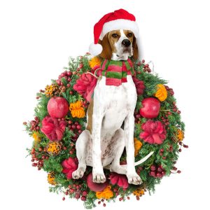 English Pointer Christmas Christmas Plastic Hanging Ornament&hellip;