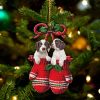 English Springer Spaniel Pine Truck Hanging Christmas Plastic Hanging Ornament – Funny Ornament