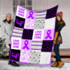Hodgkin’s Lymphoma Pattern Caro Fleece Throw Blanket – Sherpa Fleece Blanket – Weighted Blanket To Sleep