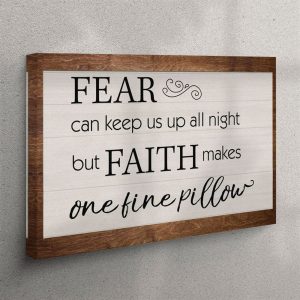 Faith Makes One Fine Pillow Canvas Print&hellip;