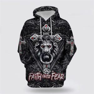 Faith Over Fear Gothic Lion Black All&hellip;
