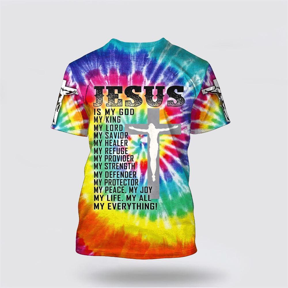 Faith Over Fear Jesus Colorful All Over Print 3D T Shirt – Gifts For Jesus Lovers