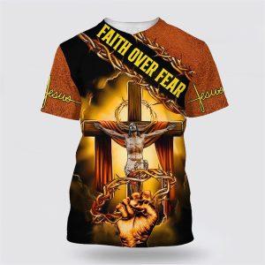 Faith Over Fear Jesus Crucifixion Crown Of&hellip;