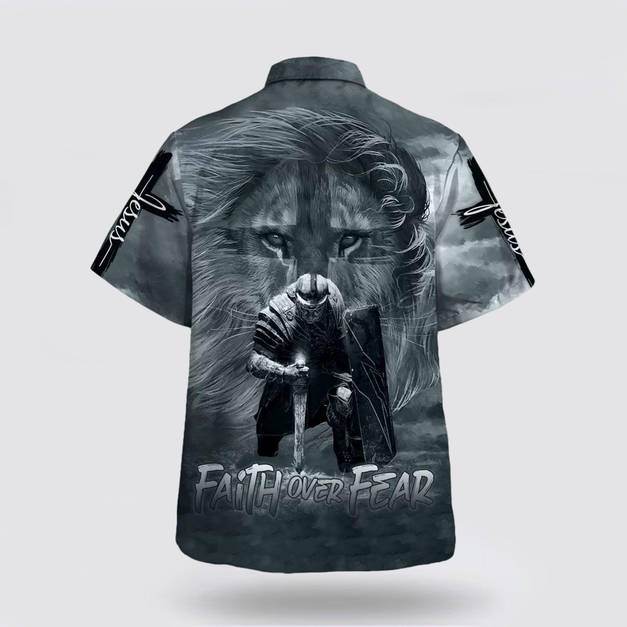 Faith Over Fear Jesus Hawaiian Shirt – Gifts For People Who Love Jesus