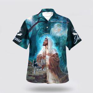 Faith Over Fear Jesus Pray Hawaiian Shirts&hellip;