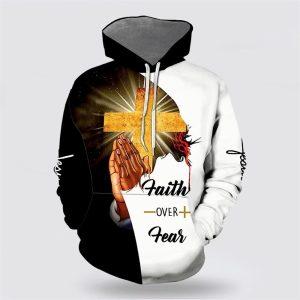 Faith Over Fear Pray Hand Cross All&hellip;