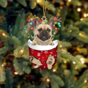 Fawn French Bulldog In Snow Pocket Christmas&hellip;