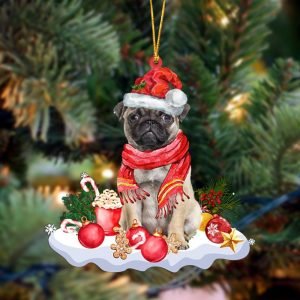Fawn Pug Better Christmas Hanging Christmas Plastic&hellip;