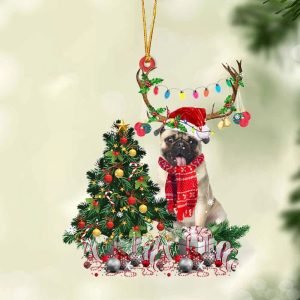 Fawn Pug Christmas Tree Gift Hanging Christmas&hellip;