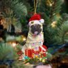 Fawn Pug Star Tree Hanging Christmas Plastic Hanging Ornament – Christmas Decor
