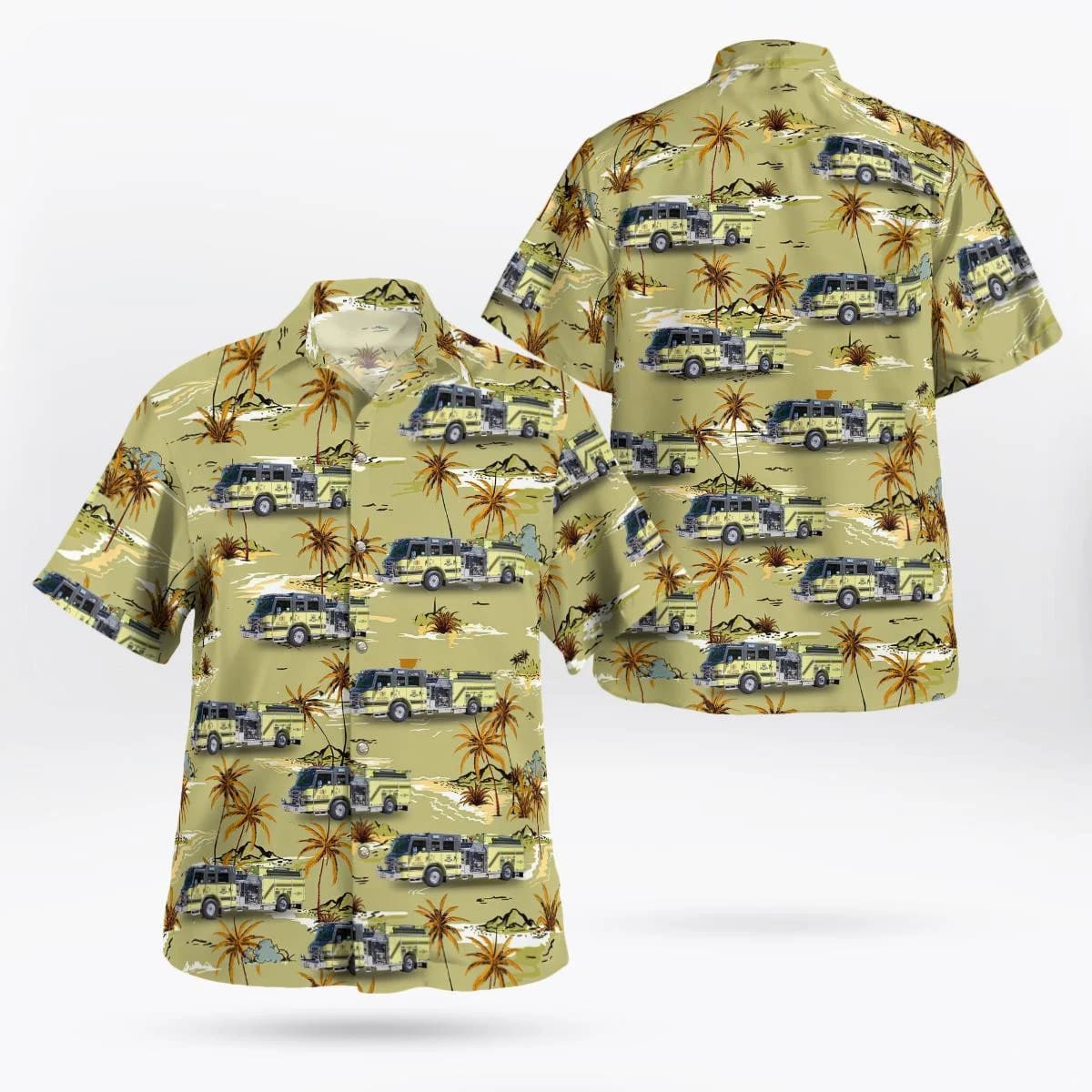 Fort Hunter, New York, Fort Hunter Fire Department Hawaiian Shirt – Gifts For Firefighters In Fort Hunter, NY