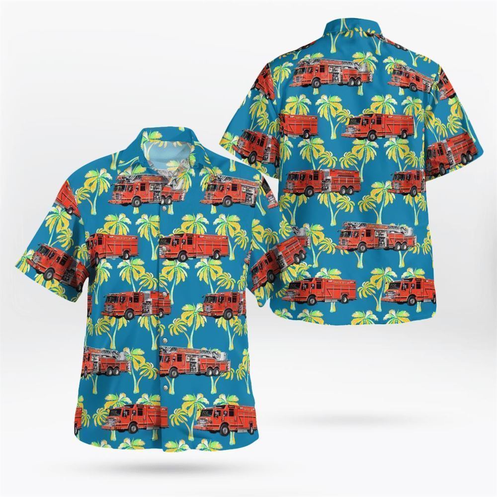 Franklin Lakes, New Jersey, Franklin Lakes Fire Department Hawaiian Shirt – Gifts For Firefighters In Franklin Lakes, NJ