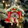 French Bulldog-Christams & New Year Two Sided Christmas Plastic Hanging Ornament