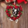 French Bulldog-Sit On The Moon-Two Sided Christmas Plastic Hanging Ornament