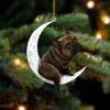 German Shepherd Christmas Shape Christmas Plastic Hanging Ornament -Christmas Decor