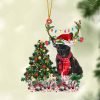 French Bulldog Christmas Christmas Plastic Hanging Ornament – Dog Memorial Gift