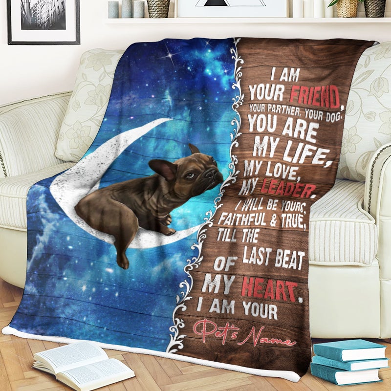 French Bulldog Is Your Friend  Fleece Throw Blanket – Pendleton Sherpa Fleece Blanket – Gifts For Dog Lover
