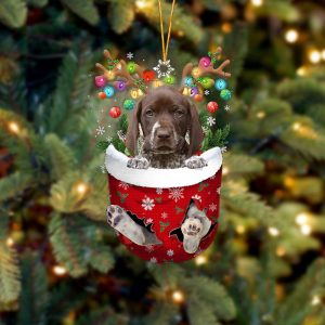 German Shorthaired Pointer In Snow Pocket Christmas&hellip;